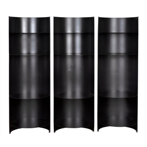 Fassbender Bookcase Set of 3-Noir Furniture-Blue Hand Home