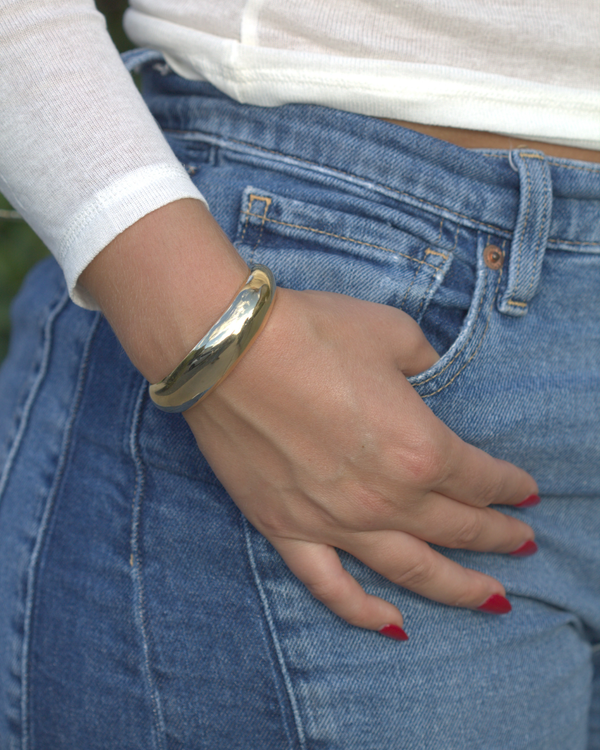 Lisa Shiny Cuff-Blue Hand Home