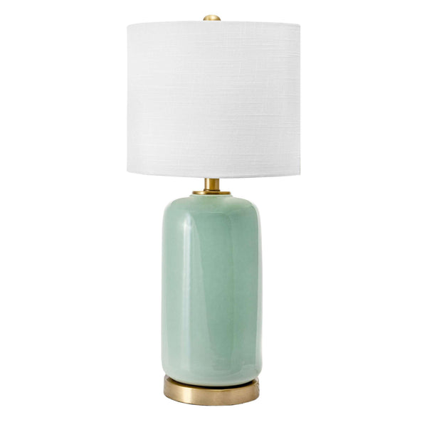 Bell 26" Ceramic Table Lamp-Blue Hand Home