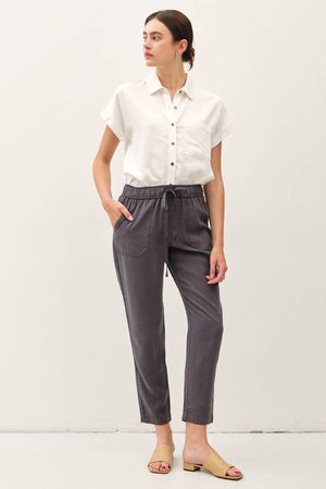 THE LARA TENCEL ANKLE PANTS-Blue Hand Home