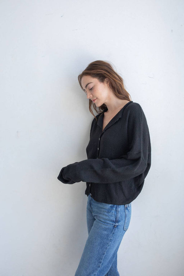Black Piper Cardigan-Blue Hand Home