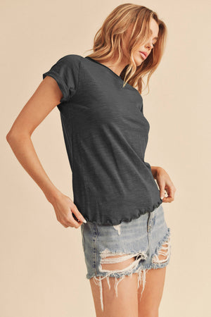 8219BK Gwen Tee-Blue Hand Home