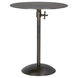 Felix Side Table, Gun Metal Finish-Noir Furniture-Blue Hand Home