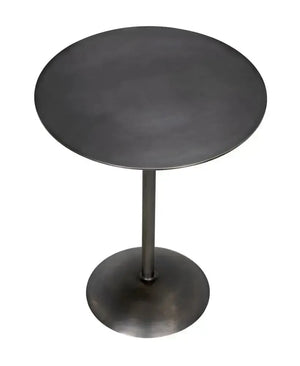 Felix Side Table, Gun Metal Finish-Noir Furniture-Blue Hand Home