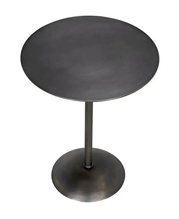 Felix Side Table, Gun Metal Finish-Noir Furniture-Blue Hand Home