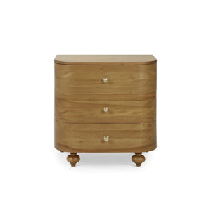 Fenchurch Solid Wood Bedside Table-Blue Hand Home