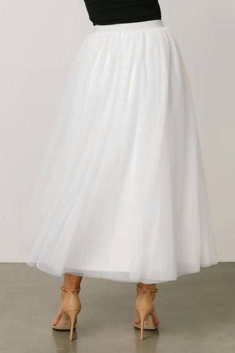 20 Colors Ethereal Flowy Elastic Waist Pleated Tulle Skirt