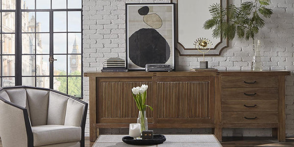 Finsbury Sideboard w/ Sliding Doors-Blue Hand Home