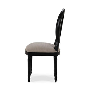 Fiona Dining Chair w/ Upholstered Seat-Blue Hand Home