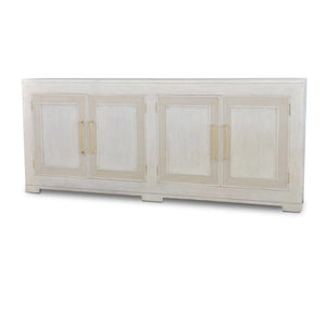 Fleet 4 Door Sideboard w/ Rattan-Blue Hand Home