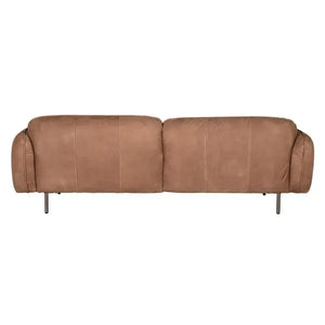Franklin Sofa, Coris Brown Leather-Noir Furniture-Blue Hand Home