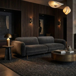 Franklin Sofa, Grey Velvet-Noir Furniture-Blue Hand Home
