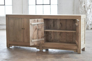 Gansu Buffet in Salvaged Wood-Blue Hand Home
