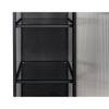 Chandler Tall Cabinet, Black Steel-Noir Furniture-Blue Hand Home