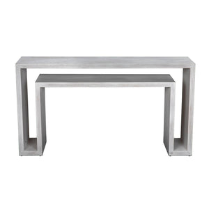 Caine Console, White Wash-Noir Furniture-Blue Hand Home