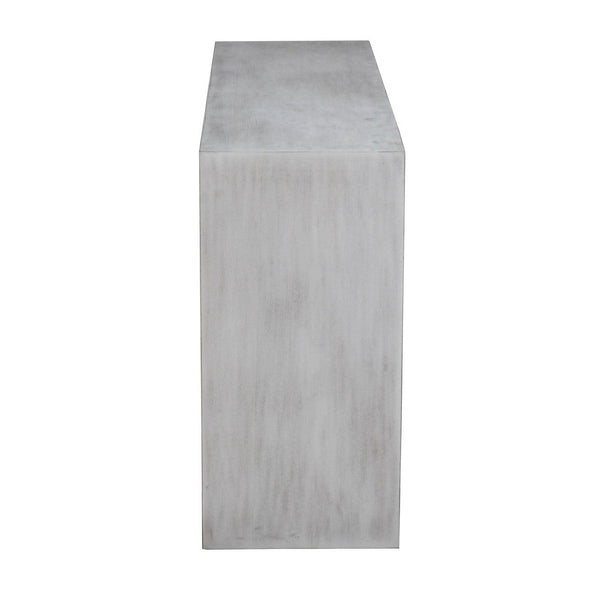 Caine Console, White Wash-Noir Furniture-Blue Hand Home