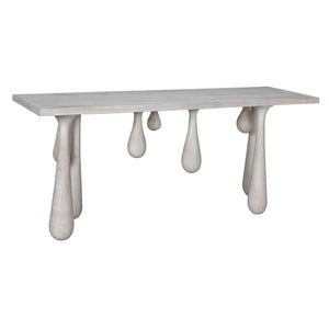 Drop Console, White Wash-Noir Furniture-Blue Hand Home