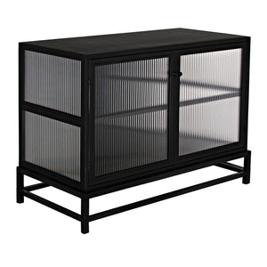 Chandler 2 Door Sideboard, Black Steel-Noir Furniture-Blue Hand Home