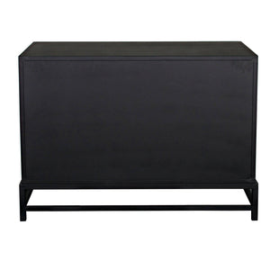 Chandler 2 Door Sideboard, Black Steel-Noir Furniture-Blue Hand Home