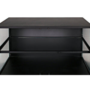 Chandler 2 Door Sideboard, Black Steel-Noir Furniture-Blue Hand Home