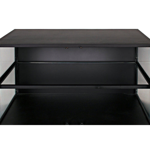 Chandler 2 Door Sideboard, Black Steel-Noir Furniture-Blue Hand Home