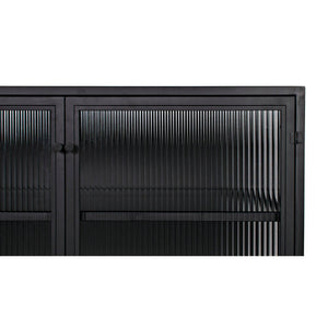 Chandler 2 Door Sideboard, Black Steel-Noir Furniture-Blue Hand Home