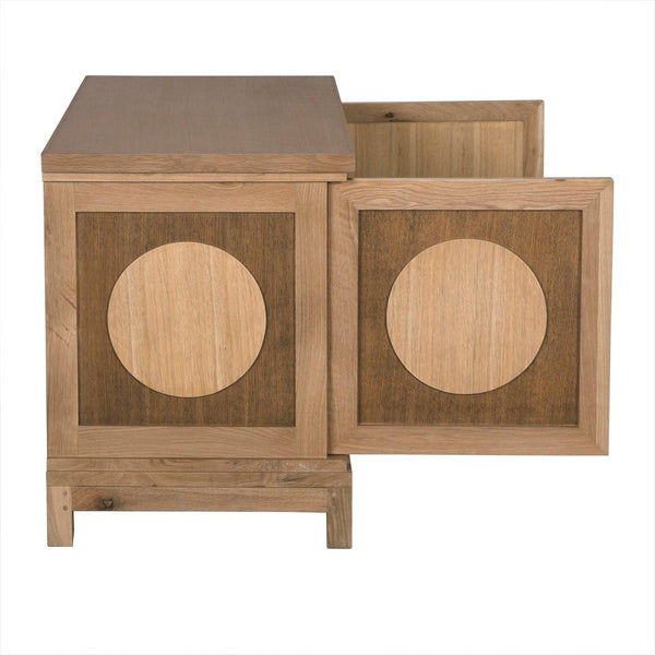 Wellington 2 Door Sideboard, White Oak-Noir Furniture-Blue Hand Home