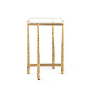 Genesis Accent Table, Gold Leaf