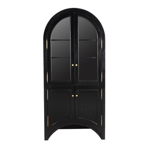 Haring Hutch, Hand Rubbed Black-Noir Furniture-Blue Hand Home