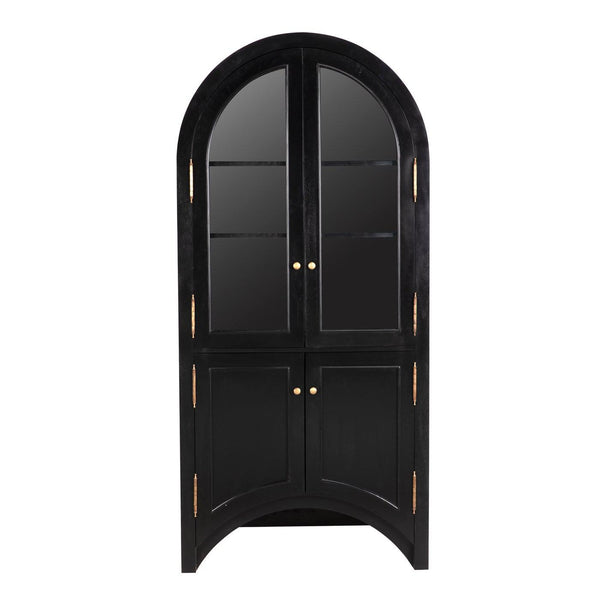 Haring Hutch, Hand Rubbed Black-Noir Furniture-Blue Hand Home