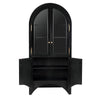 Haring Hutch, Hand Rubbed Black-Noir Furniture-Blue Hand Home