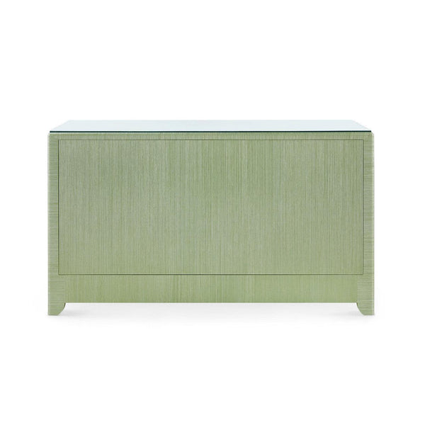 Gianna Extra Large 6-Drawer with Glass Top, Spring Green-Blue Hand Home