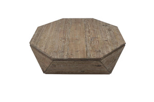 Gina Octagon Storage Coffee Table-Blue Hand Home
