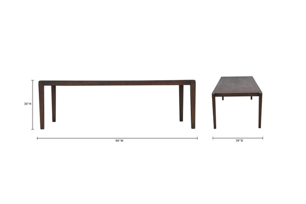 Giselle 96" Rect Dining Table-Blue Hand Home