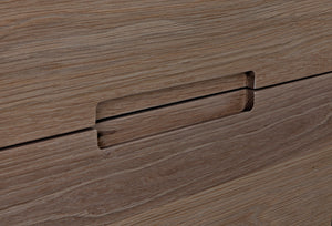 Grant Console, Oak & Oak Plywood - 83x22x30-Blue Hand Home
