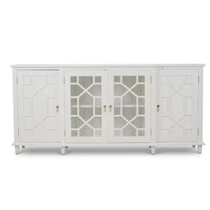 Bramble Grosvenor Credenza In True White Paint-Bramble-Blue Hand Home