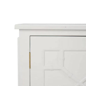 Bramble Grosvenor Credenza In True White Paint-Bramble-Blue Hand Home