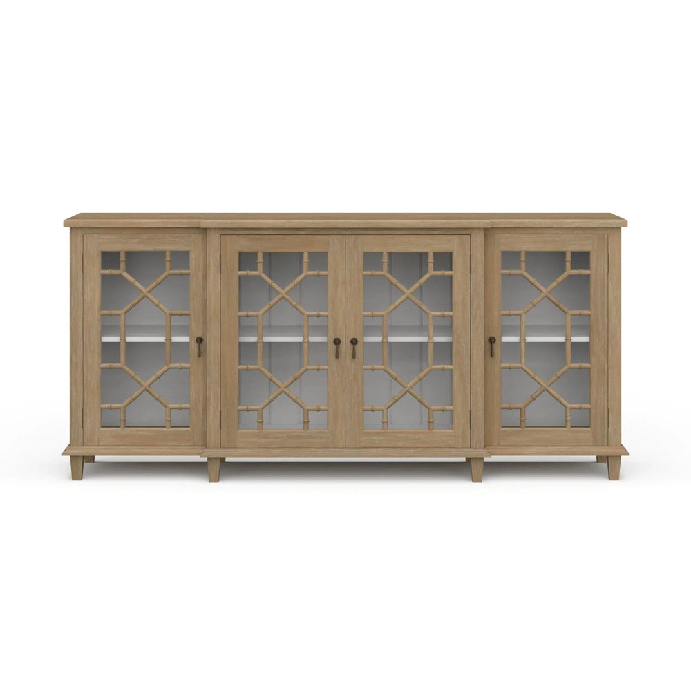 Grosvenor Credenza w/ All Glass Door-Blue Hand Home