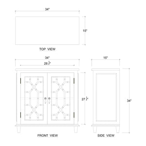 Grosvenor Small Cabinet-Blue Hand Home