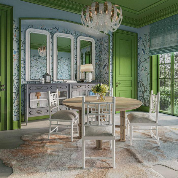 Chelsea Arched Mirror-Blue Hand Home