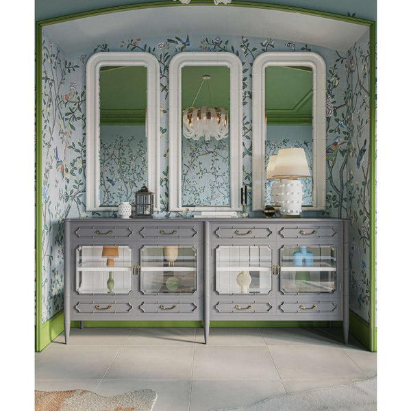 Chelsea Arched Mirror-Blue Hand Home