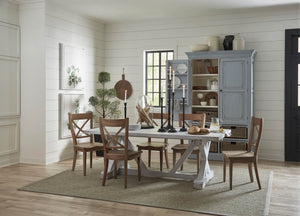 Sonoma Storage Cabinet w/ Baskets-Blue Hand Home