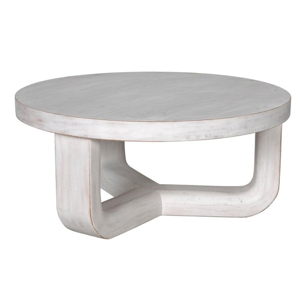 Joel Coffee Table, White Wash-Noir Furniture-Blue Hand Home