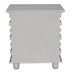 Ascona Side Table, White Wash-Noir Furniture-Blue Hand Home