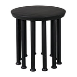 Lila Side Table, Black Steel-Noir Furniture-Blue Hand Home