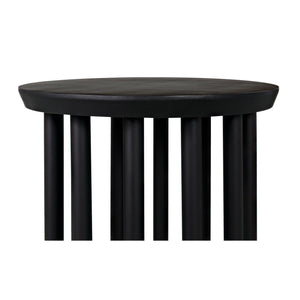 Lila Side Table, Black Steel-Noir Furniture-Blue Hand Home
