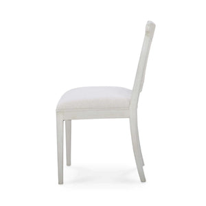 Gustavian Dining Chair w/ Rattan Back-Blue Hand Home
