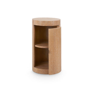 Harlan Side Cabinet, Almond-Blue Hand Home