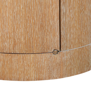 Harlan Side Cabinet, Almond-Blue Hand Home