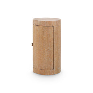 Harlan Side Cabinet, Almond-Blue Hand Home